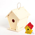 6 paint your own, DIY Wood Birdhouses(China (Mainland))