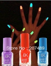 wholesale retail 20 Colors 7ML charm Fluorescent Neon Nail Art Polish Glow in Dark Nail Varnish Hot(China (Mainland))