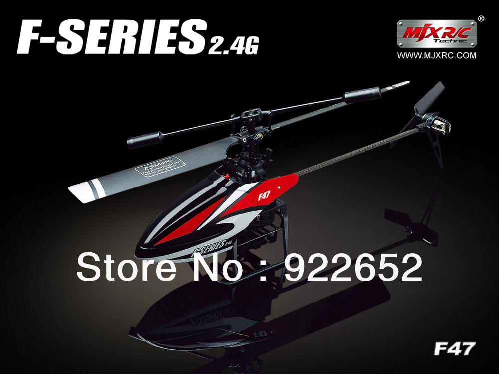 hot sale MJX F47 2.4G 4ch radio control toys RC Helicopter Single propeller GYRO a key switch throttle Free Shipping(China (Mainland))