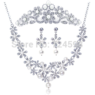 hot-sale-18k-white-gold-dubai-bridal-wedding-jewelry-sets-with-pearl ...