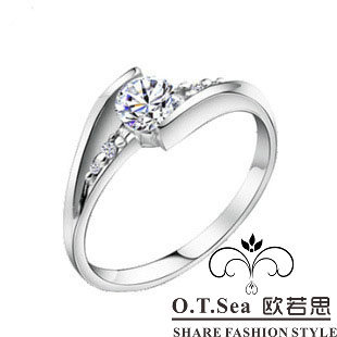 Sale Genuine 925 sterling silver wedding ring fine jewelry OTr002