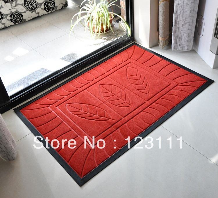 Slip resistant indoor or outdoor dedusting waterproof doormat/Non-Skid Non-slip porch mat carpet/Anti-slip floor mat/rug 88x58cm(China (Mainland))