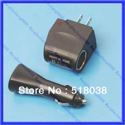 Free Shipping USB Car Charger Adapter + Wall AC to 12V DC Converter(China (Mainland))