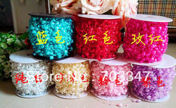 HOT SALE!!! 60 yards /Roll Pretty (8mm+3mm) Plastic Pearl Trim Pearl Bead String WEDDING SUPPLIES CRAFTS FREE SHIPPING(China (Mainland))