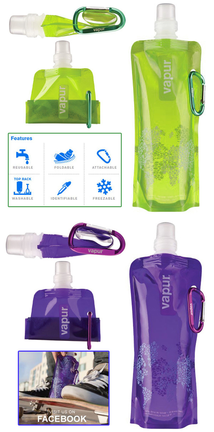 5PCS Portable folding sports water jug/foldable water bottle/outdoor sport portable folding water bag/travellers' water bottle(China (Mainland))