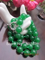 Wholesale 100% Natural Green Jade Beads Necklace
