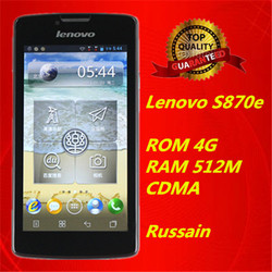 100% New Original Lenovo S870E GSM+CDMA EVDO 3G dual sim dual standby Android 4.0 smart phone 4.5" inch mobile phone(China (Mainland))