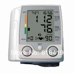 HOT ITEM FREE SHIPPING Intelligent LCD digital blood pressure monitor high quality Excellent Quality(China (Mainland))