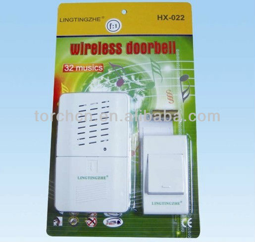LINGTINGZHE HX-022 wireless doorbell, remote door bell, electric door chime for home, office(China (Mainland))