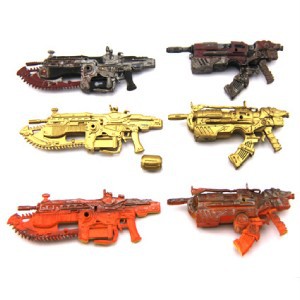 Lot 6 Gears of War 2 3 Weapon Gun for 7" TRU Exclusive Neca SOLDIER Figure M104(China (Mainland))