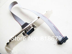 5pcs new Motherboard Com Port Serial RS232 Cable bracket ,freeshipping(China (Mainland))