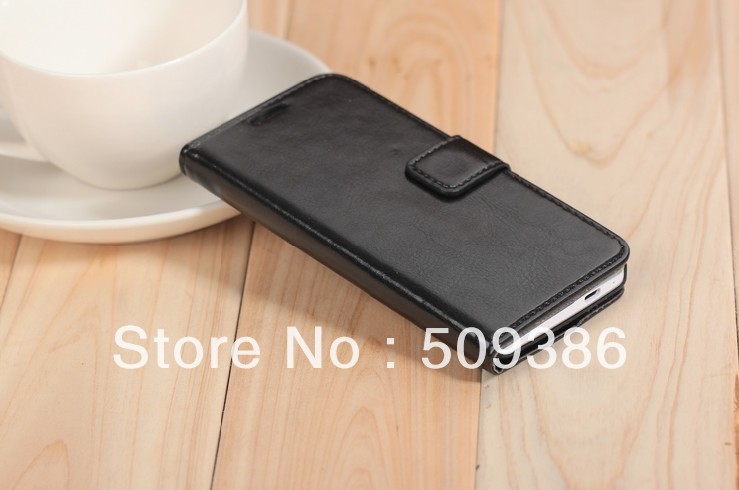 Free shipping 5pcs /lot Luxury Credit Card Stand Leather skin Case cover accessories Top Quality For HTC One M7 mobile phone(China (Mainland))