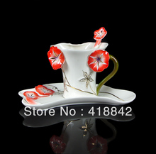 Coffee Set /Tea Cup New Edition Red Morming Glory