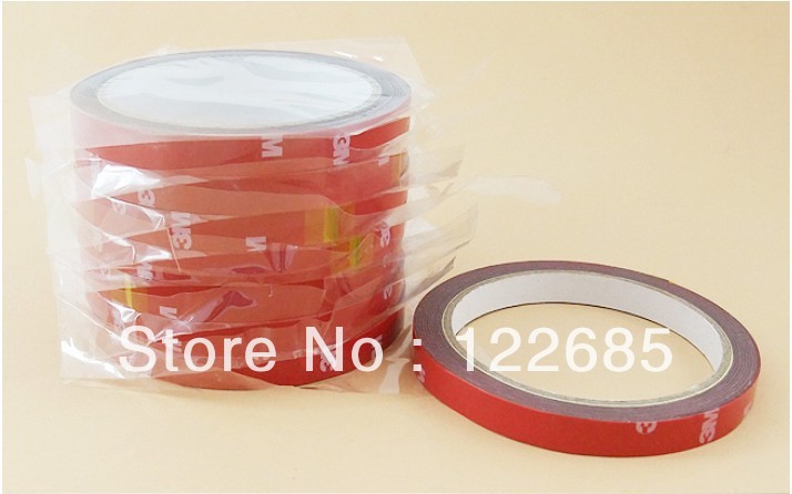 High temperature wear-resistant easy-adhesive and good color stability Lower sales 1* 300cm red car trim, automotive foam tape(China (Mainland))