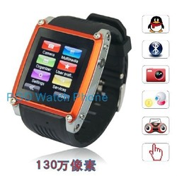 free shipping New 1.54''HD display Support JAVA 2.0 Bluetooth WAP MQ668 Ultra-thin watch mobile phone(China (Mainland))