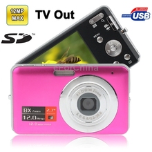 DC-E70 Pink, 3.0 Mega Pixels 8X Zoom Digital Camera with 2.7 inch TFT LCD Screen, Support SD Card , TV out format: NTSC/PAL