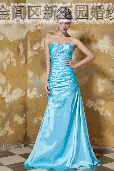 Elegant design elegant long ice blue formal dress prom formal dress ...