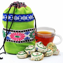 On Sale!!! 50pc/220g Lotus Leaf Flavor Pu er, Pu’erh tea, Mini Yunnan Puer tea ,Chinese tea, With Gift Bag, Free Shipping