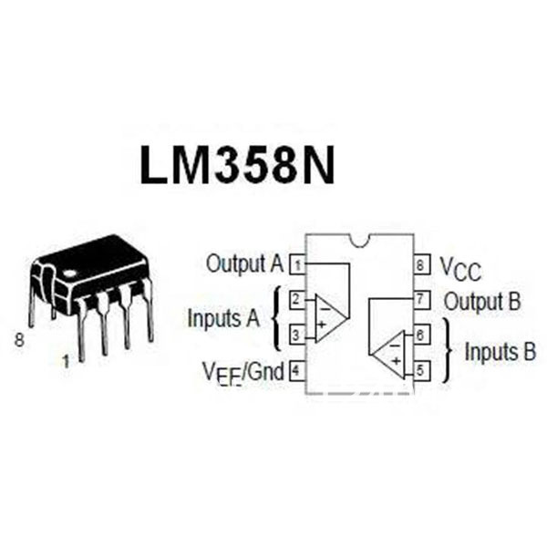 Схема усилителя на lm358