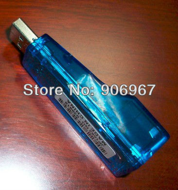 Hot Selling New USB Ethernet Network LAN Adapter Card 10/100 RJ45 External Connector Dongle(China (Mainland))