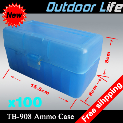 Free shipping 100 pieces wholesale price New Arrival!! MTM style TB-908 R-100 Rifle handgun Ammo case shooting case hunting box(China (Mainland))