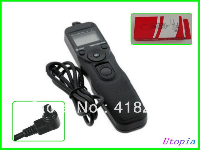 Free shipping RS-80N3 LCD Timer Remote Switch Control for EOS-1D, EOS-1Ds, EOS-1v, EOS-3 Digital SLR Camera(China (Mainland))