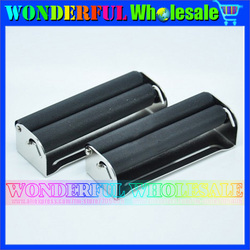 Free shipping for Manual cigarette rolling machine with clip for cigarette paper 70MM metal cigarette rolling machine(China (Mainland))