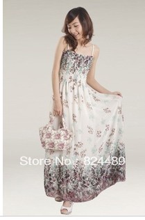 hot selling 2013 New Fashion Floral dress,Bohemian style Maxi Chiffon Long skirt(China (Mainland))