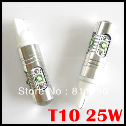 Free shipping 2pcs/lot W5W,194, T10 LED light 5W CREE*5, crazy bright high power car led(China (Mainland))