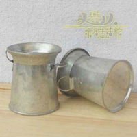 Vintage Nostalgia Mini Garden Silver Watering Can/ Milk Tin Bucket/ Flowers Keg Favor Box Kit/ Wedding favor/ Tin Box