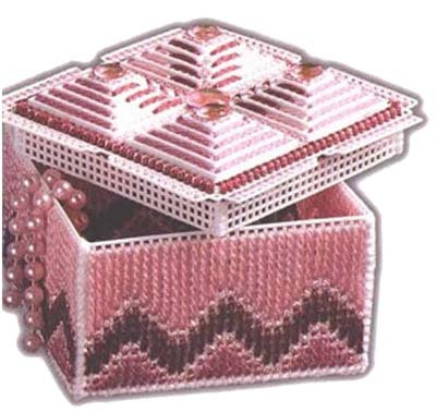 free shipping three-dimensional embroidery 3D cross stitch set pyramid jewelry box g-043(China (Mainland))