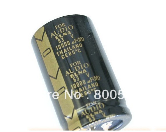 Купить 1 x elna 10000uf 63В конденсатор для аудио diy Новинка в ...