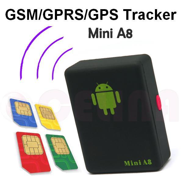 M: Real Time Live Mini Micro GPS Tracker in White - GPS