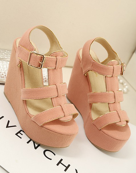 Vivi empty thread women's platform wedges sandals repair high-heeled sandals 4 - 25(China (Mainland))