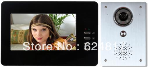 HOTHome Security Video Intercom System 7"TFT LCD Monitor Wireless door Bell Video Door Phone Doorbell Kit nigh vision(BAF13018)(China (Mainland))