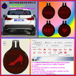 12v led car message moving scrolling sign display For car rear window display,car emergency light(China (Mainland))