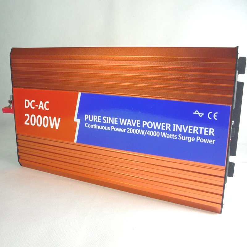 FREE SHIPPING Pure sine wave inverter 12v 220v 2000w household battery emergency switching power car inverter WHOLESALE(China (Mainland))
