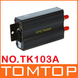 Vehicle Car GPS Tracker TK103A with GSM Alarm SD Card Slot Anti-theft Real-time tracking Free shipping Dropshipping Wholesale(China (Mainland))