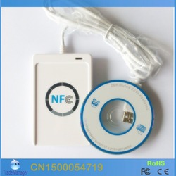 NFC Reader ACR122 contactless 13.56 MHz RFID Card Reader Writer Read Mifare blank card Multi-function+Free Shipping(China (Mainland))