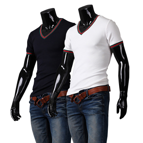 Free shipping 2013 new men's Polo T-shirt, England collar men's short-sleeved Slim T-shirt, color: white, black Size: M-L-XL-XXL(China (Mainland))