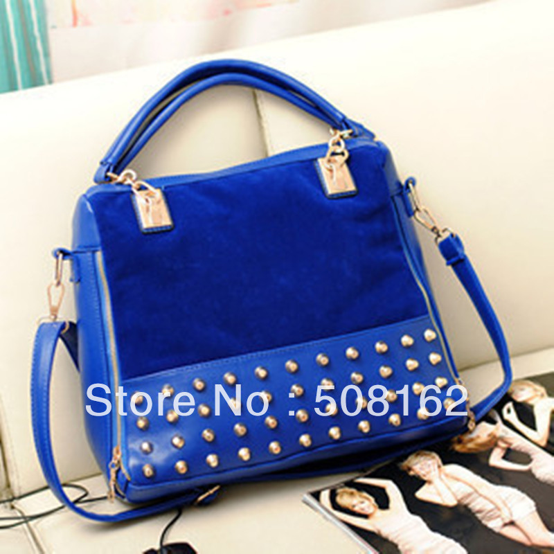 Cat bags 2013 new Korean version of personality rivet stitching shoulder bag handbag handbag manufacturers wholesale(China (Mainland))