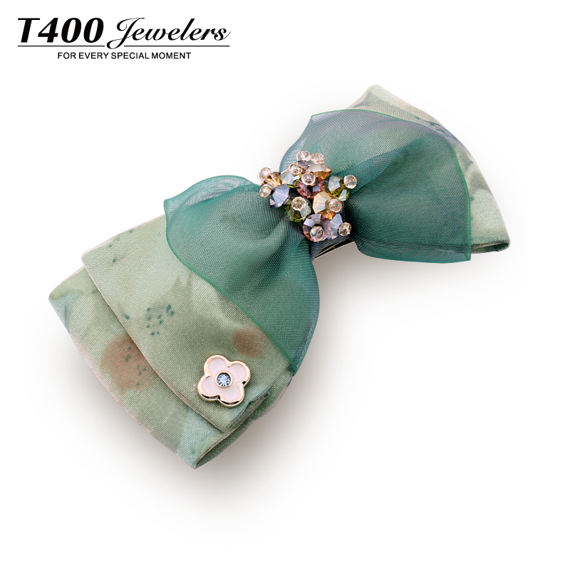 T400 hair accessory hair accessory accessories austria crystal pretty woman parallel clip hairpin mother day gift(China (Mainland))
