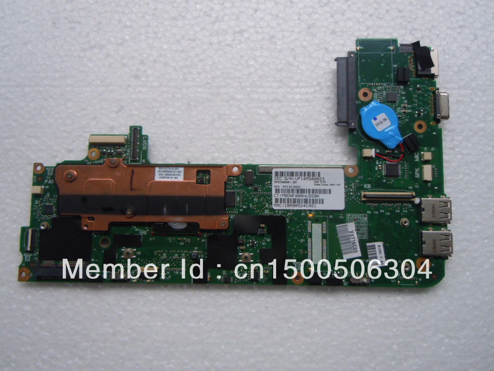 Laptop motherboard for HP Mini CQ10 594804-001 the system motherboard &100% tested ok + 35 days warranty(China (Mainland))