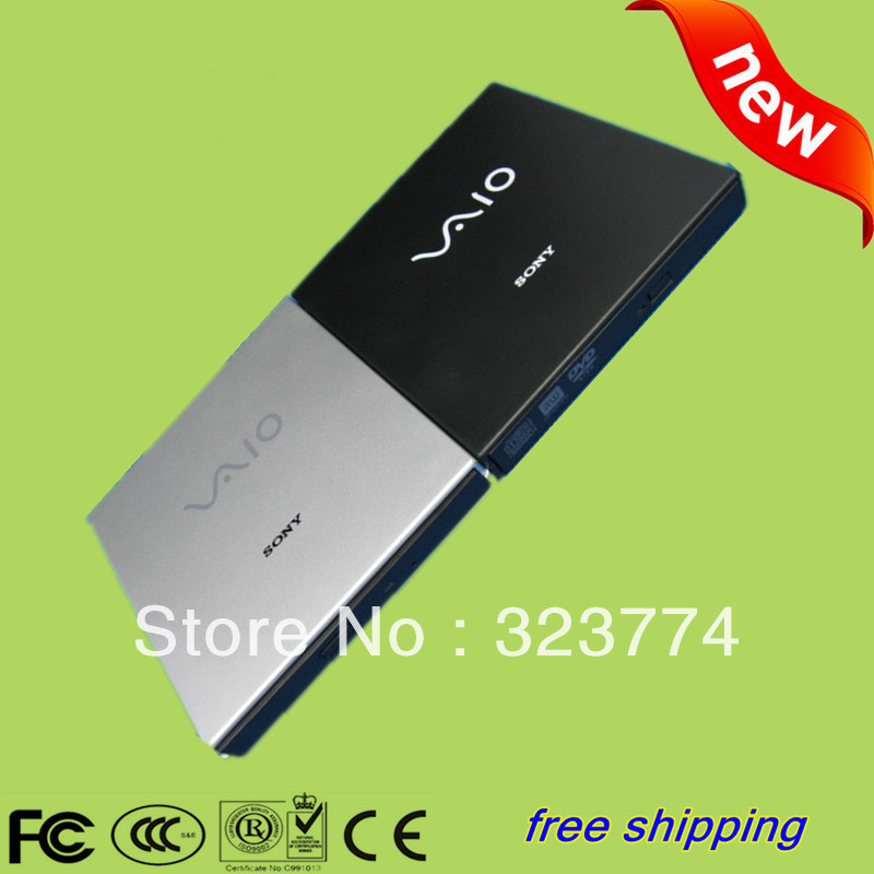 Free shipping External CD-RW optical driver USB2.0 laptop PC CD write drive Support for CD VCD DVD D9 burner for SONY