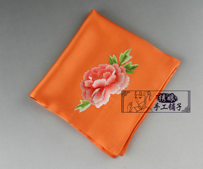 Handmade embroidered handkerchief mandarin duck suzhou embroidery finished product embroidery handmade gift(China (Mainland))