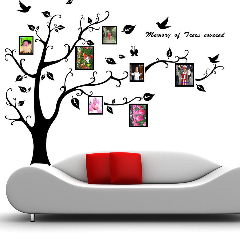 Large tv wall stickers photo frame wallpaper 381(China (Mainland))