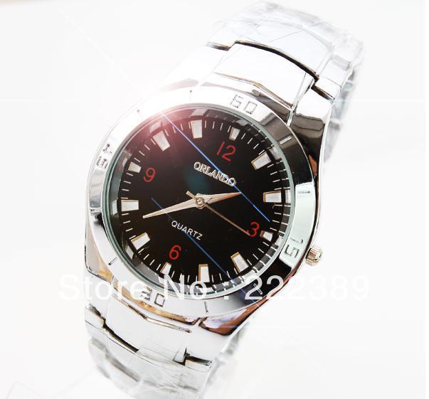 Free shipping 2013 Watch manufacturers supply men Stainless steel strip watch cheap selling gift Best Choice 135686(China (Mainland))