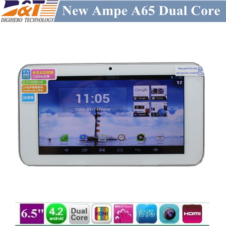AMPE A78 Dual Core Android 4.2 Tablet PC Allwinner A20 1.6GHZ 7 inch IPS technology 1024*600 WiFi Dual Cameras HDMI(China (Mainland))