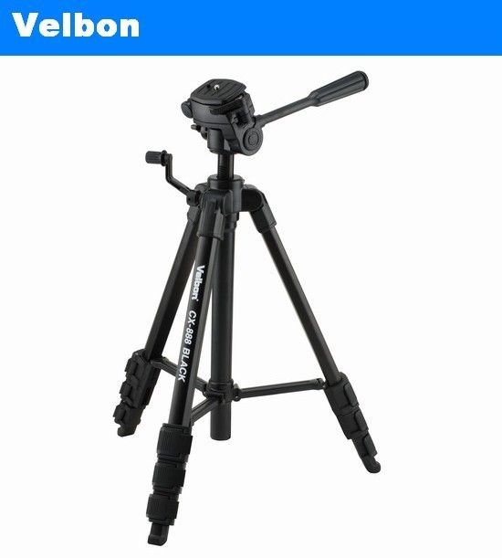 Free Shipping Velbon CX 888 black Camera photo Tripod w Panhead QB 4W Case 1450mm Load