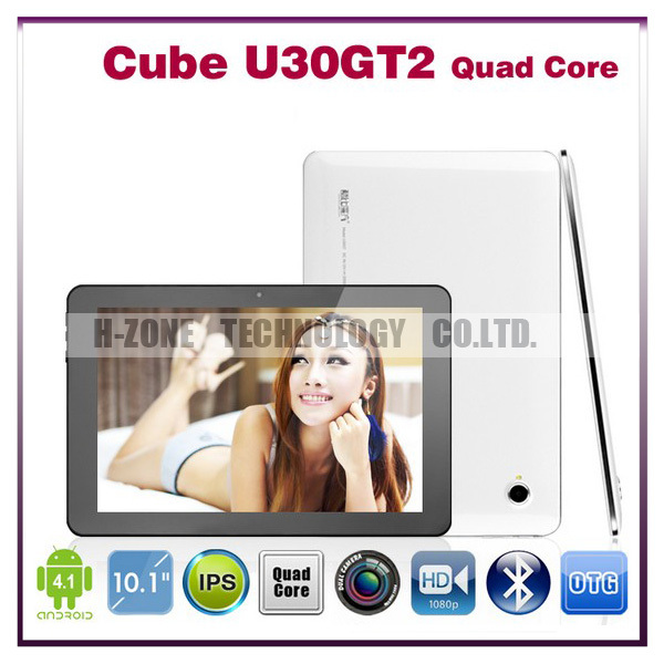Free Shipping Cube U30GT2 Quad Core Tablet PC 10.1" Retina Screen 1920x1200px RK3188 1.8Ghz 2GB RAM 32GB Buletooth WIFI HDMI(Hong Kong)
